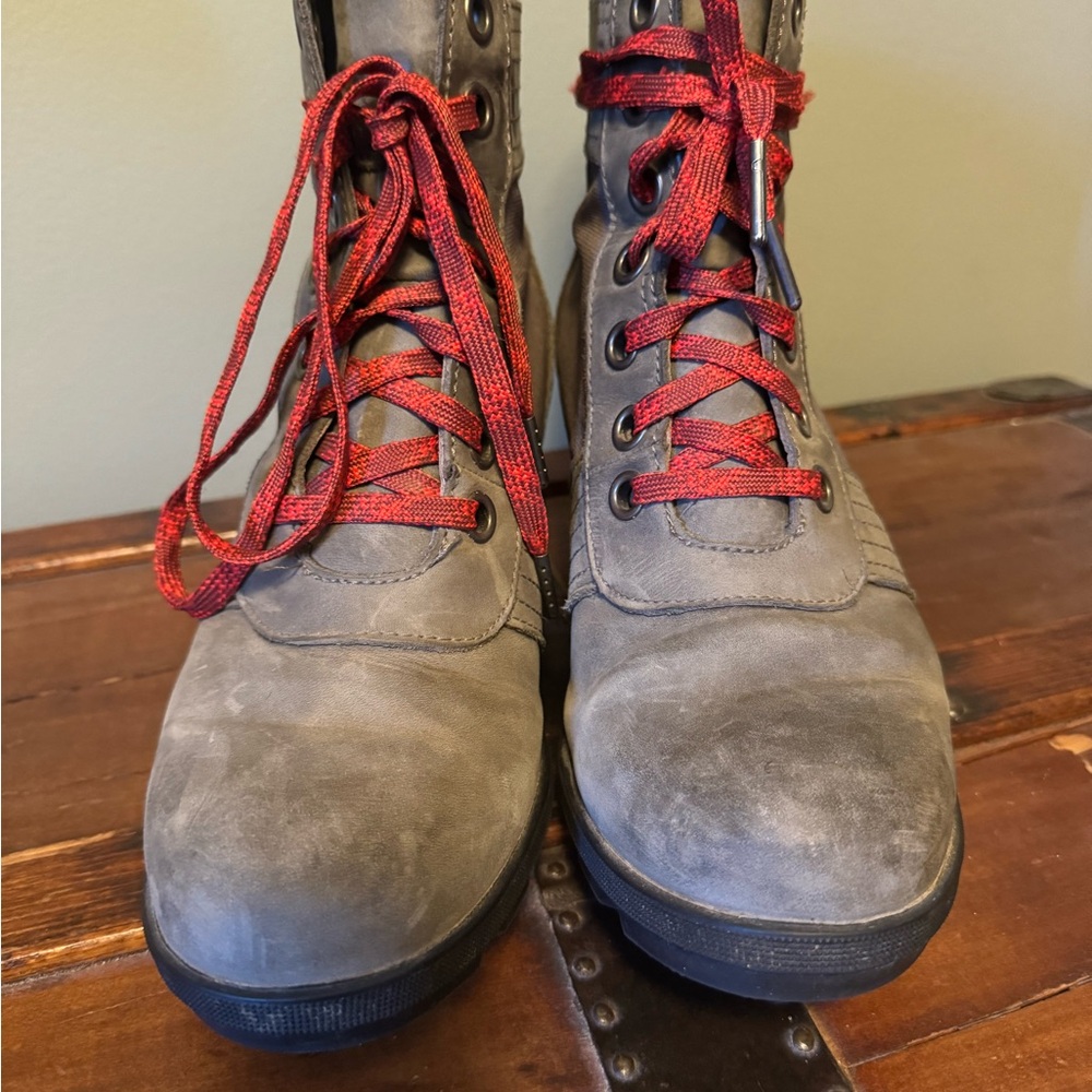Sorel Lexie Wedge Ankle Boot - Size 10 Quarry Leather - Picture 7 of 10